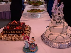 When Chris and I got married, I made our bride's and groom's cakes.