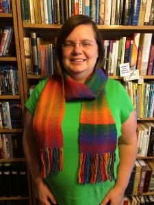 Double Rainbow Scarf in Plain Weave